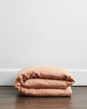 French Flax Linen Duvet Cover — Terracotta