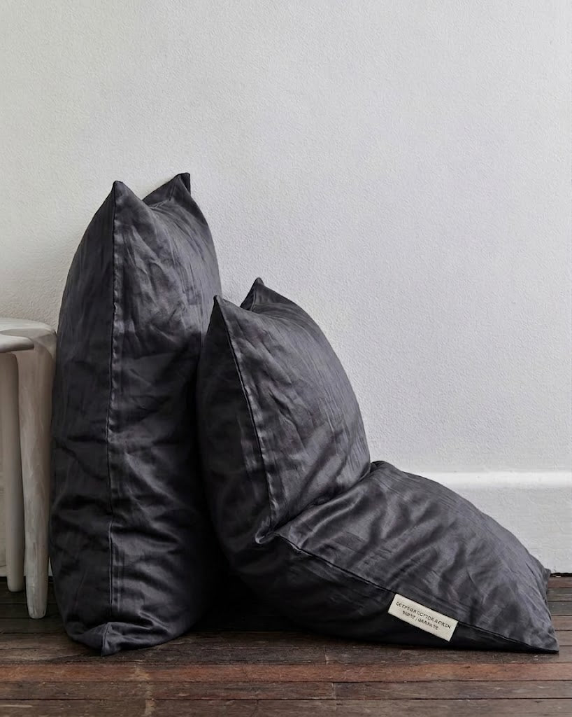 Egyptian Cotton Sateen Pillow Case 600TC - graphite